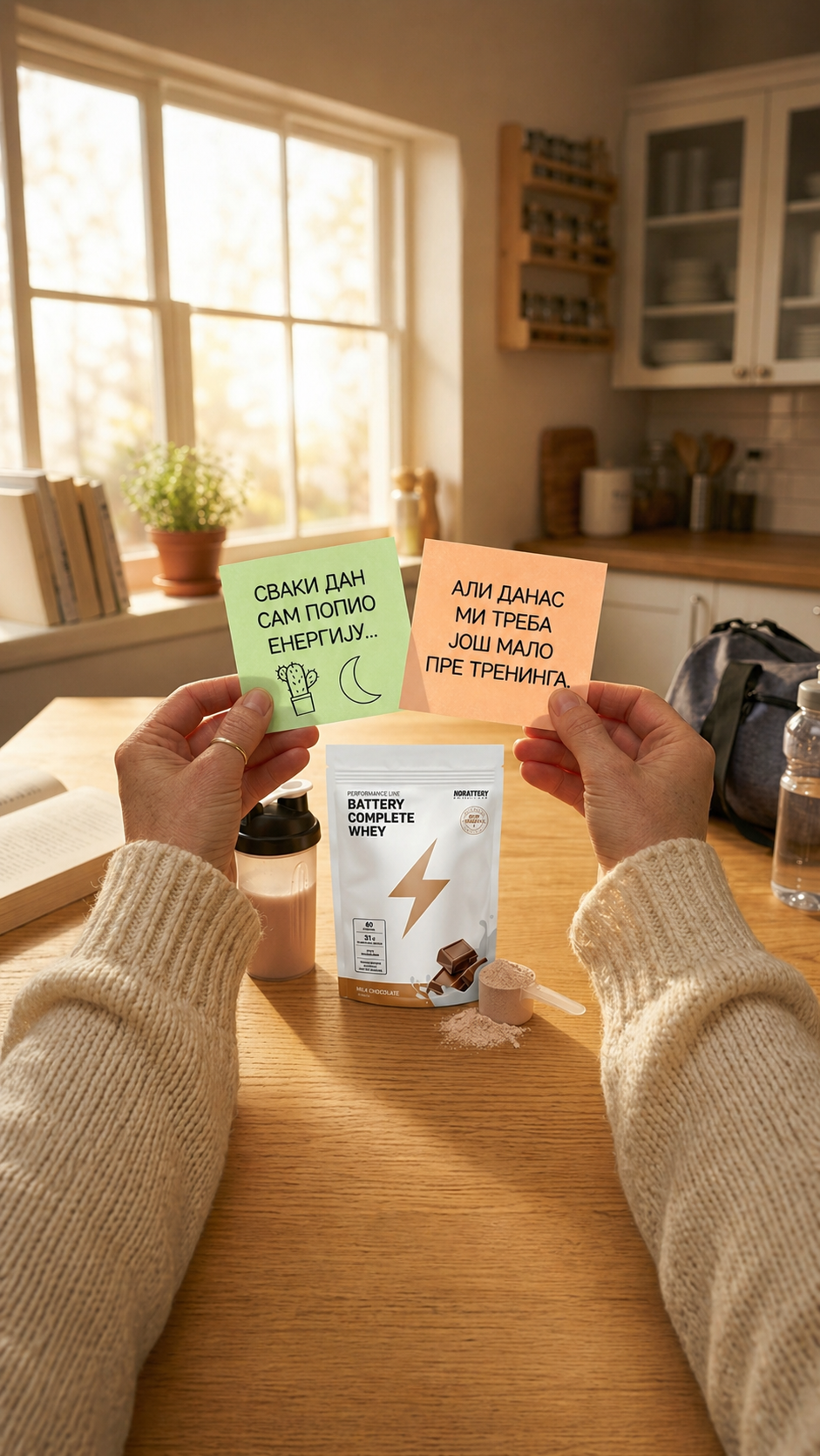 Battery Complete Whey product card sample ad